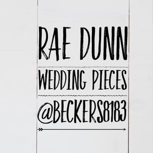 RAE DUNN WEDDING PIECES